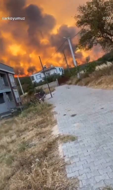 Tekirdağ alev alev yanıyor: Son görüntüler yürekleri yaktı 14